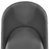 Kit 04 Cadeiras de Jantar Estofada Confortavel Tecido Suede Pés Palitos Visammer - Cinza - 6