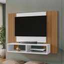 Ver imagem 1 de Painel de Tv Navi até 47" Detalhes Ripado Moderno com Nicho:branco