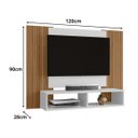Ver imagem 4 de Painel de Tv Navi até 47" Detalhes Ripado Moderno com Nicho:branco