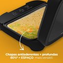 Ver imagem 5 de Kit Sanduicheira Cadence SAN400 com Liquidificador Blender Preto/Laranja 220V