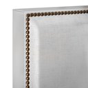 Ver mais imagens de Cabeceira Box Casal King Com Tachas 195 cm Vicenza L02 Facto Cinza Metalizado - Lyam Decor