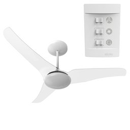 VENTILADOR DE TETO ALISEU SLIM COM CONTROLE DE PAREDE 220V - Cristal - 2