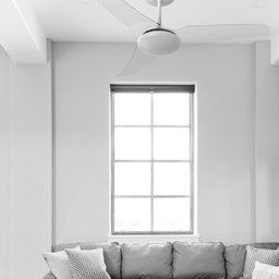 VENTILADOR DE TETO ALISEU SLIM COM CONTROLE DE PAREDE 220V - Cristal - 4