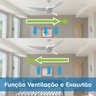 VENTILADOR DE TETO ALISEU SLIM COM CONTROLE DE PAREDE 220V - Cristal - 6