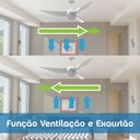 Ver imagem 7 de VENTILADOR DE TETO ALISEU VIME COM CONTROLE REMOTO 220V - Mogno