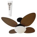 Ver imagem 2 de VENTILADOR DE TETO ALISEU VIME COM CONTROLE REMOTO 220V - Mogno