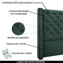 Ver imagem 3 de Cabeceira Decorativa King Size 2,19M Loewe Verde Floresta - Gran Belo