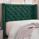 Ver imagem 5 de Cabeceira Decorativa King Size 2,19M Loewe Verde Floresta - Gran Belo