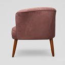 Ver imagem 7 de Poltrona Decorativa para Recepção Pés de Madeira Natural Tecido Veludo Premium Suporta 120kg