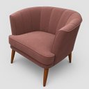 Ver imagem 6 de Poltrona Decorativa para Recepção Pés de Madeira Natural Tecido Veludo Premium Suporta 120kg