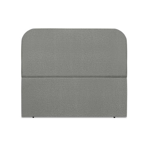 Cabeceira Estofada Casal Alana 140cm Linho Cinza-escuro