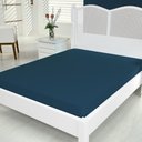 Ver imagem 1 de Lençol de Baixo Aquarela Micropercal Solteiro com Elástico 1 Peça 200 Fios 100% Poliéster - Azul