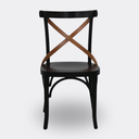 Ver imagem 1 de Cadeira de Madeira X Luxemburgo Cor Preto e Castanho