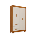 Ver imagem 3 de Quarto de Bebê Guarda Roupa Zaki + Cômoda Infantil 1 Porta e 4 Gavetas Areia Savana