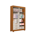 Ver imagem 4 de Quarto de Bebê Guarda Roupa Zaki + Cômoda Infantil 1 Porta e 4 Gavetas Areia Savana