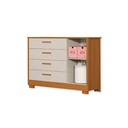 Ver imagem 6 de Quarto de Bebê Guarda Roupa Zaki + Cômoda Infantil 1 Porta e 4 Gavetas Areia Savana