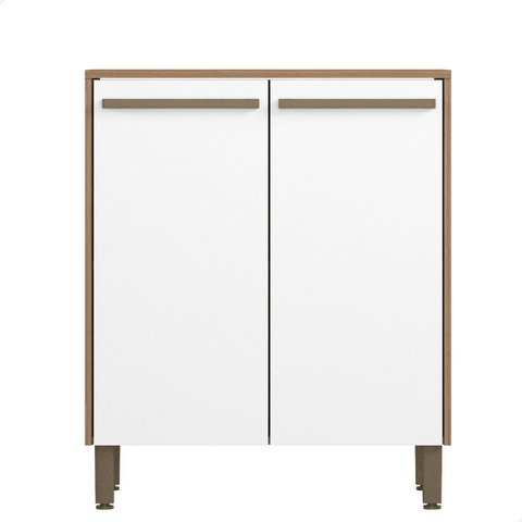 Aparador Buffet Multiuso Mdf Pequeno Uno Branco 88x70 Cm