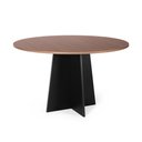 Ver imagem 1 de Mesa de Jantar Redonda 120cm 6 Lugares Isabela MDF Noronha e Preto - Straub Web