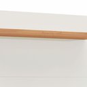 Ver imagem 7 de Painel para Tv 55 Pol 140cm 2 Gavetas com Espelho Aksa D03 Off White Freijó - Lyam Decor