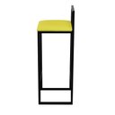 Ver imagem 5 de Banqueta Alta Cozinha Bar Balcão Bistrô Industrial Preta Assento Estofado  