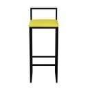 Ver imagem 6 de Banqueta Alta Cozinha Bar Balcão Bistrô Industrial Preta Assento Estofado  