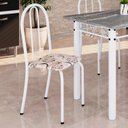 Ver imagem 2 de Kit 4 Cadeiras Tubular 89x37x42 cm Ane B Branco/Arabesco