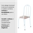 Ver imagem 5 de Kit 4 Cadeiras Tubular 89x37x42 cm Ane B Branco/Arabesco