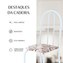 Ver mais imagens de Kit 4 Cadeiras Tubular 89x37x42 cm Ane B Branco/Arabesco