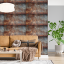 Ver imagem 2 de Revestimento Flexível Lavável Efeito Corten Sala Escritório Autocolante - 90x60cm