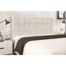 Cabeceira Opala Bege Estofada para Cama Box Solteiro 94cm Quarto Luxo Jbe Móveis - 2