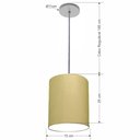 Ver imagem 2 de Lustre Luminária Pendente Vivare Free Lux Pe-4104cz Cúpula em Tecido 15x25cm