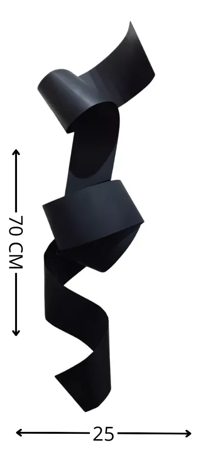 Ver imagem 2 de Decoração Escultura Parede de Metal Decoração Sala Quarto Escritório Home Decor Preto
