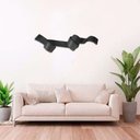 Ver imagem 3 de Decoração Escultura Parede de Metal Decoração Sala Quarto Escritório Home Decor Preto