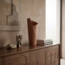 Ver imagem 2 de Vaso Florença Grande Decorativo de Cerâmica para Sala e Mesa Mocha Mousse