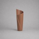 Ver imagem 1 de Vaso Florença Grande Decorativo de Cerâmica para Sala e Mesa Mocha Mousse