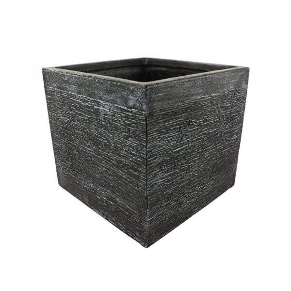Vaso Decorativo de Composto Mineral Quadrado 22cmx24cm Nakine - 1