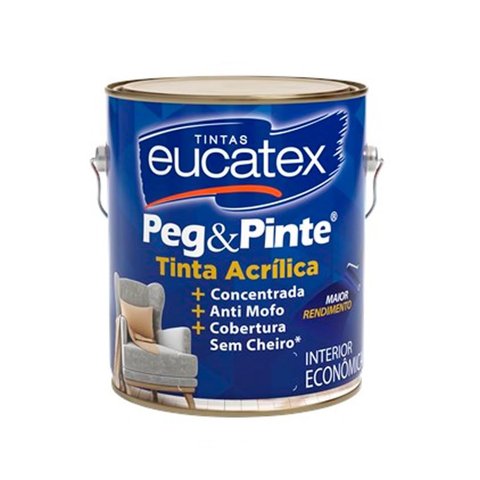 Latex Acrlico Fosco 3,6 Litros Peg Pinte Eucatex