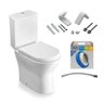 KIT BACIA COM CAIXA, ASSENTO PP E COMPLEMENTOS DE INSTALAÇÃO NEXO BRANCO ROCA - Branco - 3