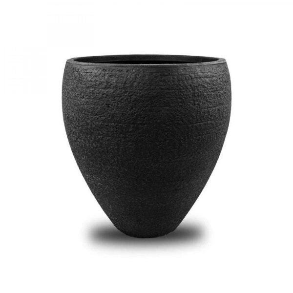 Vaso Decorativo de Composto Mineral Cilíndrico 30cmx30cm Nakine - 1