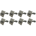 Ver imagem 1 de Kit 8 Unidades de Fixador Intermediário para Painel Solar Grampo Aluminio e Parafuso Allen Martel