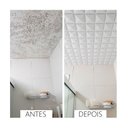 Ver imagem 5 de Kit 4 Placas Revestimento de Parede PVC 3d Alto Relevo Piramide Branco