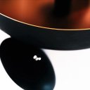 Ver imagem 6 de Luminaria de Teto Pendente Meia Lua 60 Cm Preto/cobre