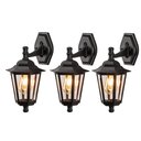 Ver imagem 1 de 3 Arandela Colonial Retro Externo Preto Lente Transparente Fachada Lup40