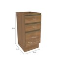 Ver imagem 4 de Balcão 3 Gavetas Kappesberg Celeste 100% Mdf Nogueira 40cm