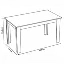 Ver imagem 3 de Mesa de Jantar 4 Lugares Mara Mel/Nude - Viero Móveis