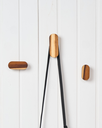 Ver imagem 1 de Cabideiro Teca Línia - Kit com 3 Unidades