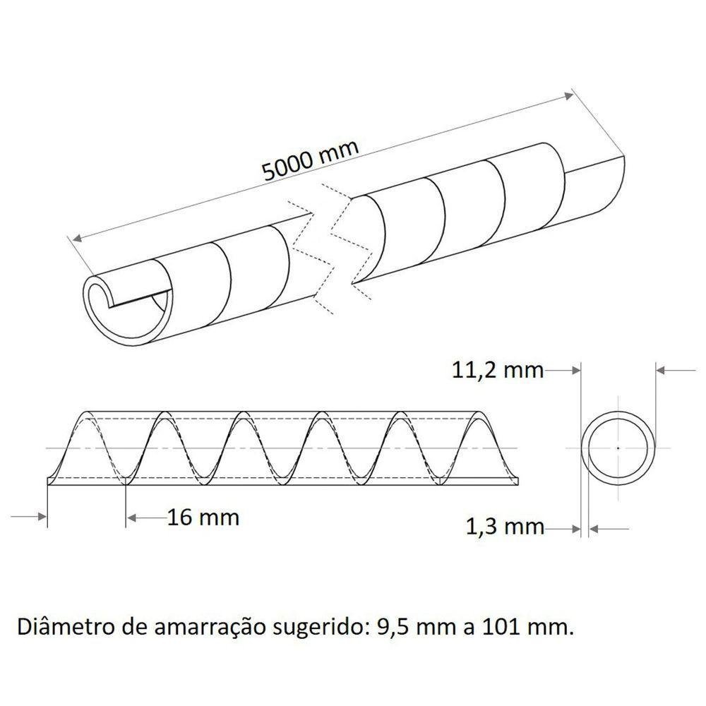 Tubo Espiral 1/2" Tramontina Preto 5 M Tramontina - 2