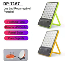 Ver imagem 2 de Lampada Solar Portátil Refletor Carrega Celular 54 Leds 28w com 2 Lâmpadas Bulbo Led pra Trilha Acam
