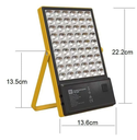 Ver imagem 4 de Lampada Solar Portátil Refletor Carrega Celular 54 Leds 28w com 2 Lâmpadas Bulbo Led pra Trilha Acam