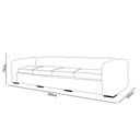 Ver imagem 2 de Sofá Decorativo Sala de Estar 4 Lugares 280cm Duquesa Couro Conhaque - Mozzelar